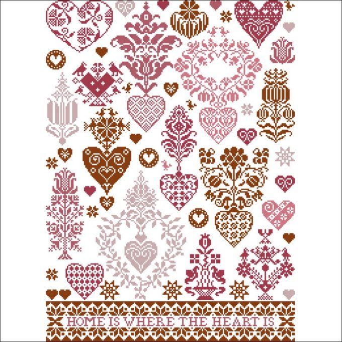 Home is where the heart is, Werckstatt für historische Stickmuster