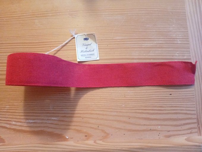 Bande à broder Vaupel 4 cm Rouge Foncé par 50 cm