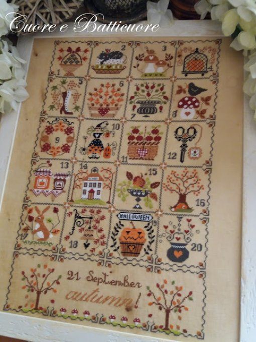 Cuore .. Shabby Autumn Calendar