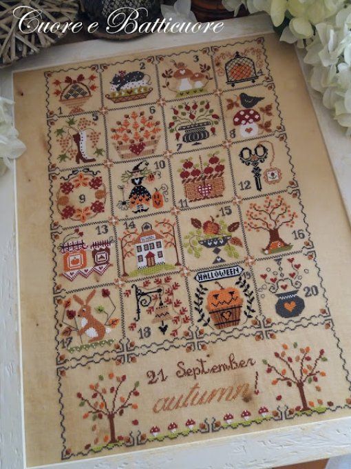 Cuore .. Shabby Autumn Calendar