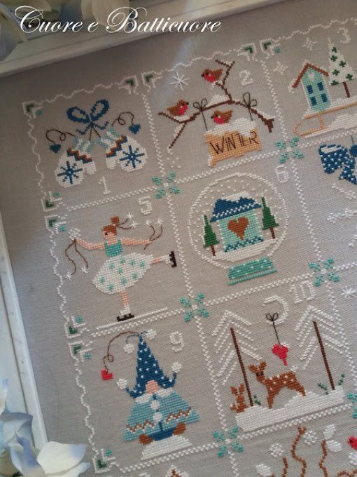 Cuore .. Shabby Winter Calendar