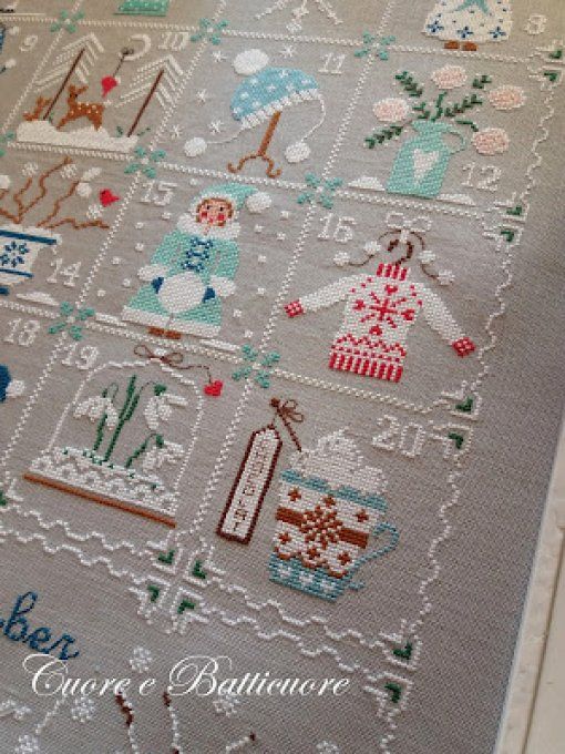 Cuore .. Shabby Winter Calendar