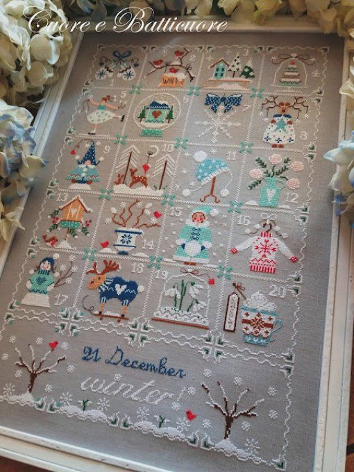 Cuore .. Shabby Winter Calendar