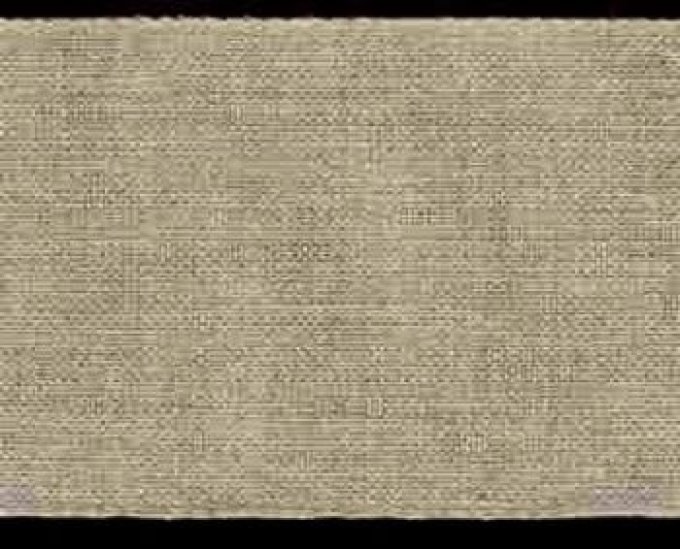 Bande lin 12,6 fils Naturel 12 cm par 50 cm Coupon 1,5 m