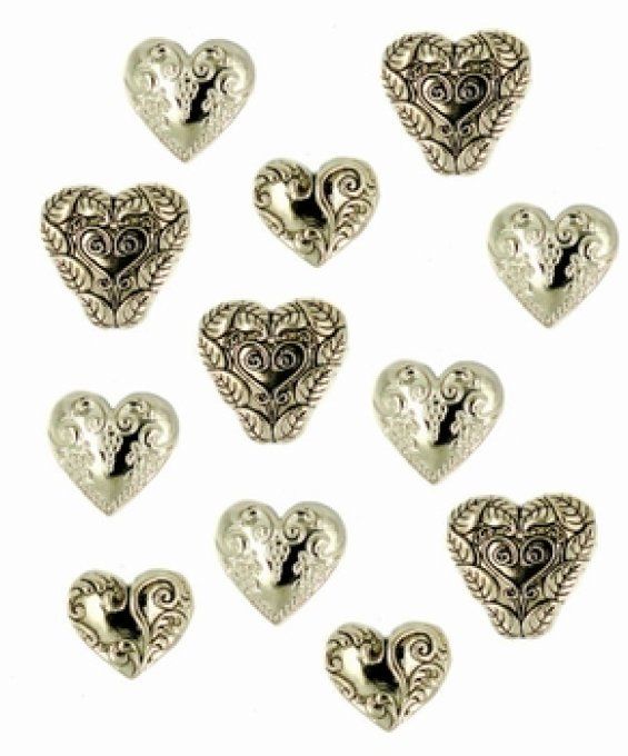 Dress it up Assorted Gold Heart