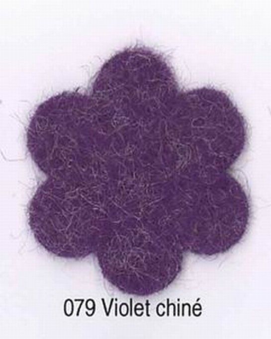 Feutrine Violet Chiné CP079