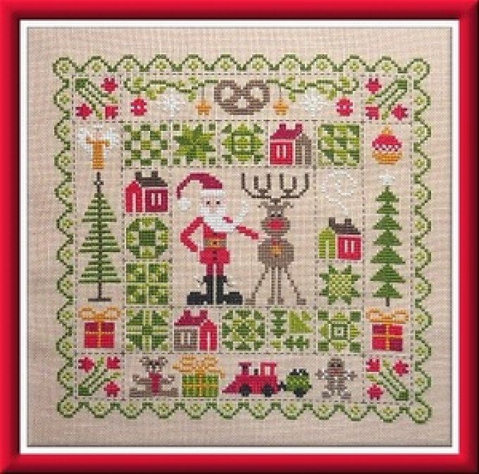 Jardin Privé Patchwork de Noël FT27