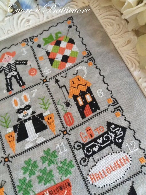 Cuore .. Shabby Halloween Calendar