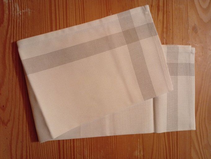 Torchon Bonn Bandes Grises