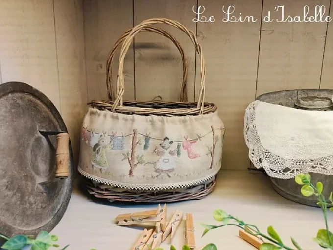 Panier Jour de Lessive Le Lin d'Isabelle