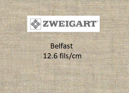 Lin 12.6 fils Belfast de Zweigart